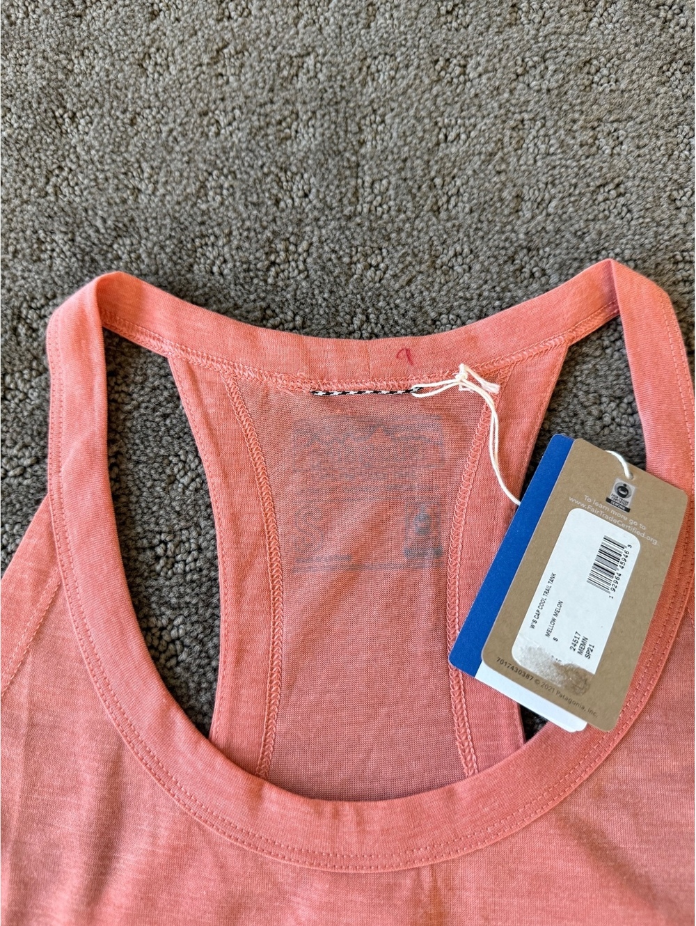 Patagonia Women's Peach Racerback Tank Top Size S - Picture 5 of 6